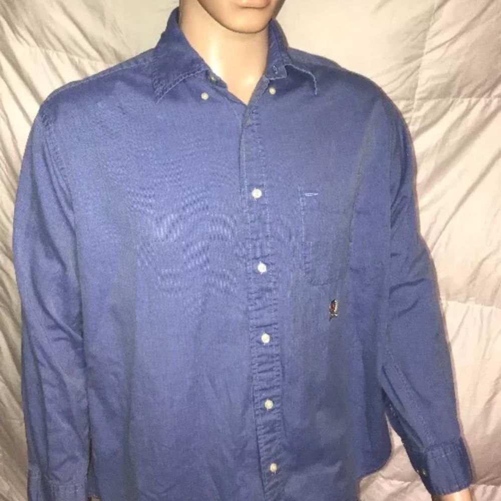 Tommy Hilfiger Blue Medium Button Down
